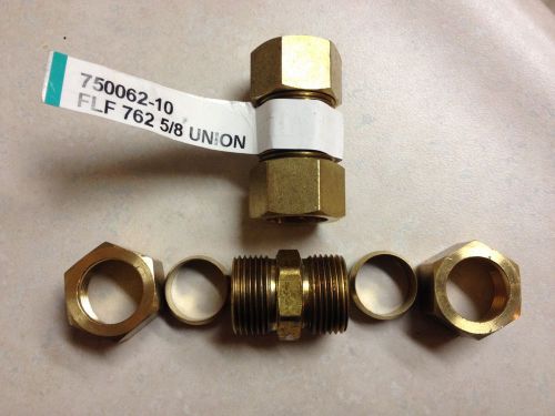 Lot of (3) - 5/8&#034; od tube union, anderson 750062-10, lead free, free shipping for sale