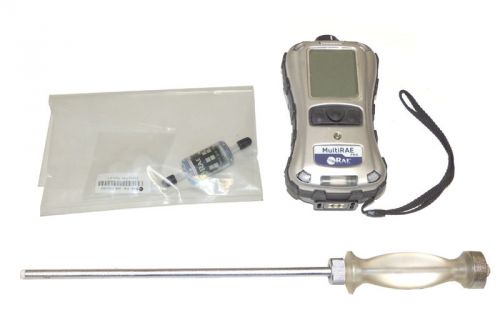RAE MultiRAE-Pro Multi Gas Monitor PGM-6248 &amp; Sensor ETO NH3 LEL Filter/Warranty