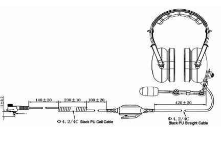 New HS7 Radio Headset FOR ANY RADIO Noise Canceling HEAVY DUTY Aviation RACING !