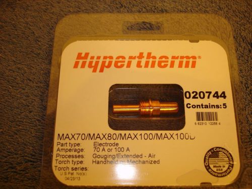 Hypertherm 020744 Plasma Cutter Electrode MAX70 80 100 100D Consumable 5 Pack