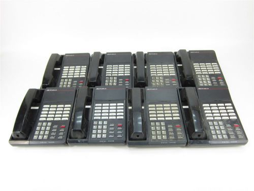 Lot of 8 vodavi starplus dhs sp7312-71 charcoal telephones with handsets for sale