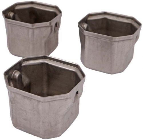 Lot 3 beckman coulter 500g series 525/535/551g stainless steel swing bucket for sale