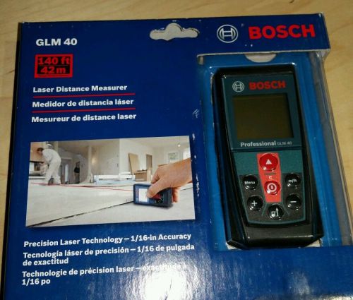 Bosch GLM 40 Line Laser Distance Measurer -140-Feet 42m Range w/ Backlit Display