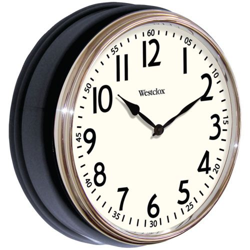 BRAND NEW - Westclox 32041ab 12&#034; Round Vintage Kitchen Classic Clock, B