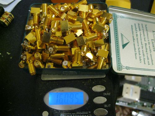 gold connectors 1 pound - 16 Ounces - 448 Grams Heavy Gold Plate Gold Recovery
