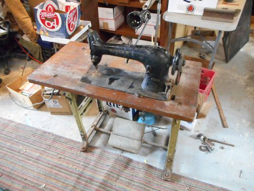 Vintage Industrial Sewing Machine Singer Model 31- Local Pickup 17003 Leather