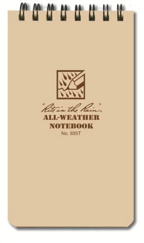 All-weather notebook no. 935t (color: tan) for sale