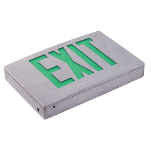 Exitronixs Emergency Exit Sign w\ LED lights Green Letters  G400U-WB-BA
