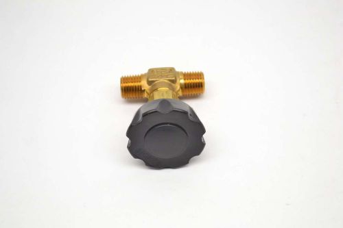 New hoke 3712m4b 1/4 in npt brass threaded needle valve b491447 for sale