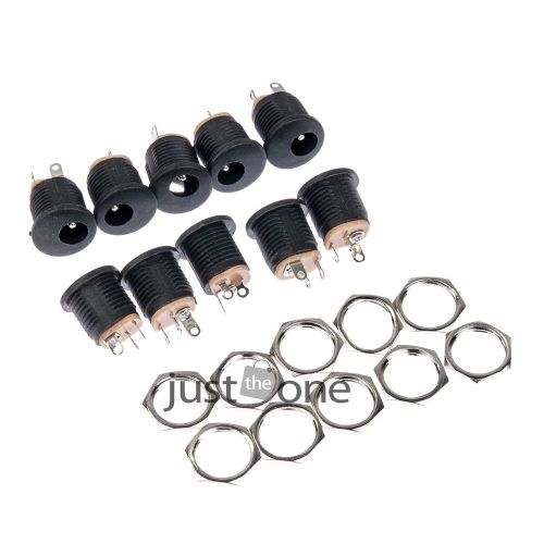 100pcs dc power outlet dc-022 5.5x2.1mm diameter 5.5mm inner pin 2.1mm connector for sale