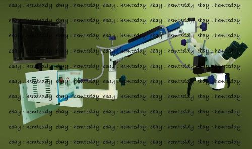 3 Step*Wall Mount Dental Microscope*CCD Camera, Beam Splitter &amp; LED Monitor