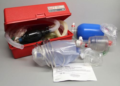 Mixed Lot of Adult Child Resuscitators Masks Tubing Bags Flow Diverter Rescue