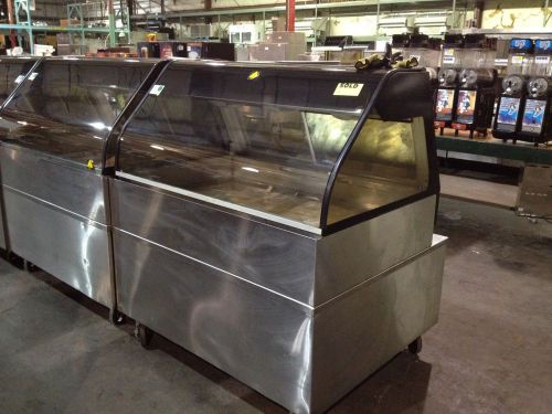 Alto Shaam ED2-48 Heated Deli Display Case W/ Stainless Steel Equipment Stand