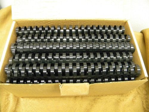 7/8&#034; Black 19-Ring W.B. Plastic Binders Combs - 50 pk (4 or 5 missing)