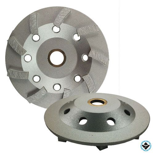 4.5&#034; Turbo Concrete Grinding Cup Wheel 9 Segs Non-Threaded (BUY 5 GET 1 FREE)