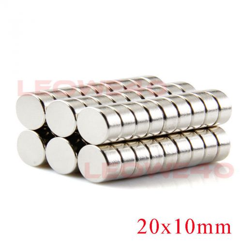 2pcs N50 20x10mm Strong Cylinder Magnet Rare Earth Neodymium N705 from London