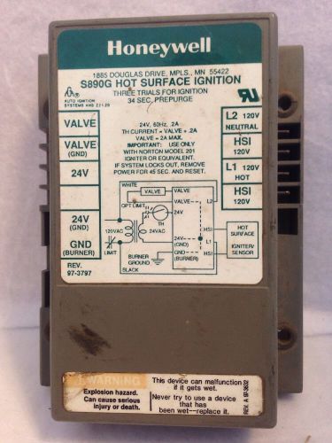 Tested Used Works 24V Honeywell S890G 1011 2 Hot Surface Ignition 120 V Igniton