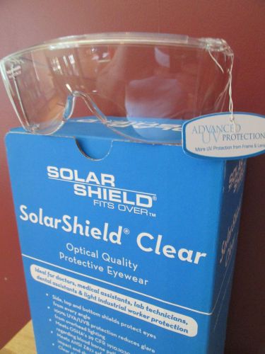 Solar shield clear optical safety protective eye wear fits over 2103b case 12 for sale
