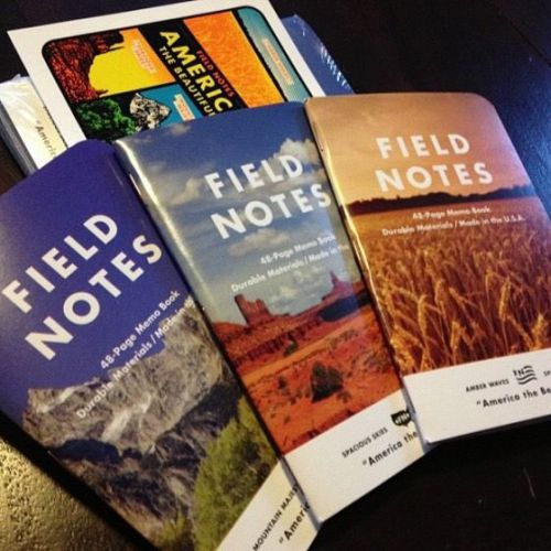 Field Notes Brand America the Beautiful Limited Edition Sealed 3 Pack With Decal