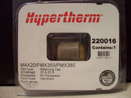 Hypertherm Plasma Cutter Retaining Cap 220016