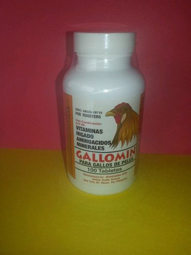 GALLOMIN FOR ROOSTER Vitaminas Higado Aminoacidos Minerales Gallos de Peleas100t
