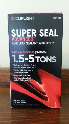Cliplight 944kit super seal advanced ac/r stop leak + dry r, 1.5-5 ton systems for sale