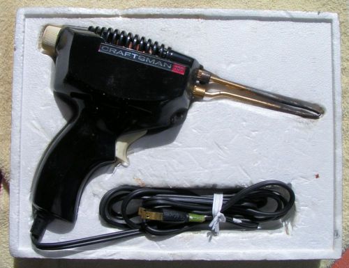 Used sears craftsman soldering gun kit model 200 single &amp; dual heat for sale