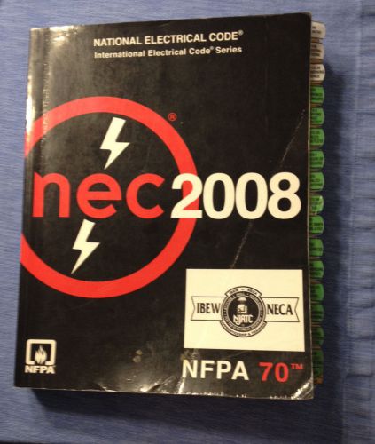 2008 NEC National Electrical code w/ EZ Tabbed ~ USED