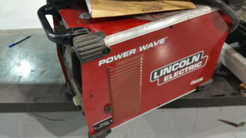 Lincoln Power Wave S350 Mig welder   with overhead beam and power control &amp; Gun