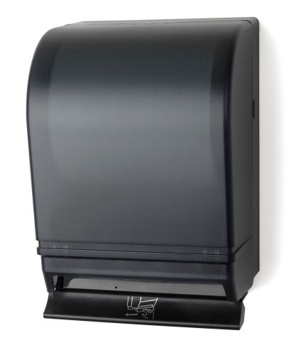 Palmer Fixture Push Bar Roll Towel Dispenser Black Translucent