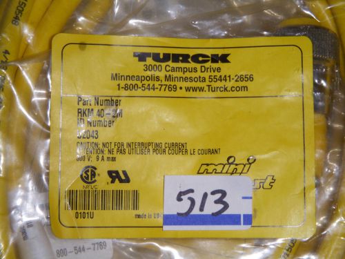 Turck RKM 40-2M - NEW - LOT OF 4 (#513)