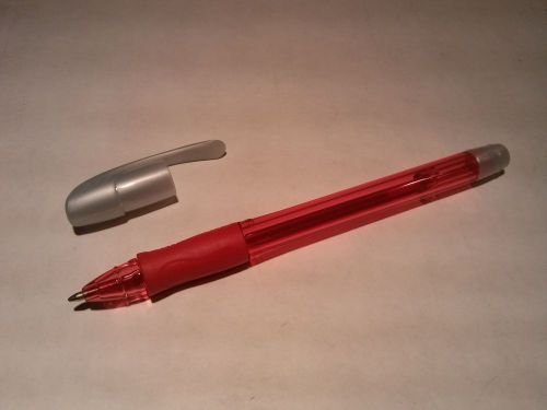Box of 12 NEW Bic Velocity Medium 1.0mm Roller Gel Pen - RED - 1 Dozen