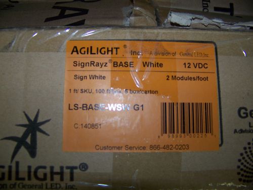 Agilight SignRayz 3M VHB LS-BASE-WSW-G1 12 VDC Wet or Dry Locations 2 Boxes New