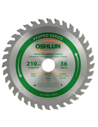 Oshlun sbft-210036 210mm 36 tooth general purpose blade for festool ts 75 eq for sale