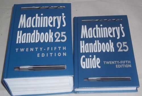 Machinery&#039;s Handbook 25 &amp; Guide Industrial Press Machinist Engineer Books