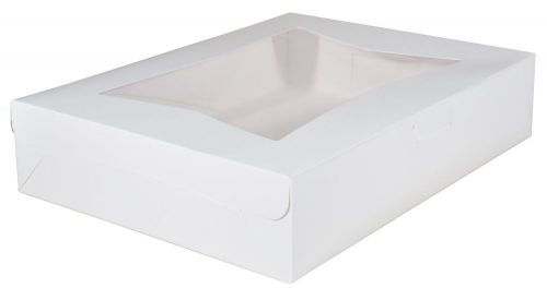 Southern champion tray 23133 paperboard white lock corner window bakery box, ... for sale