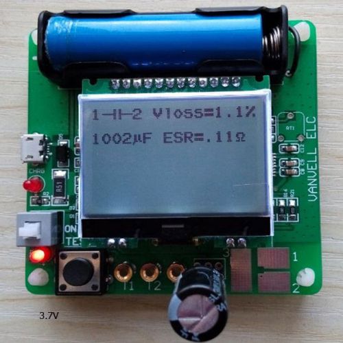 Newest version of inductor-capacitor ESR meter DIY MG328 multifunction test 3.7v