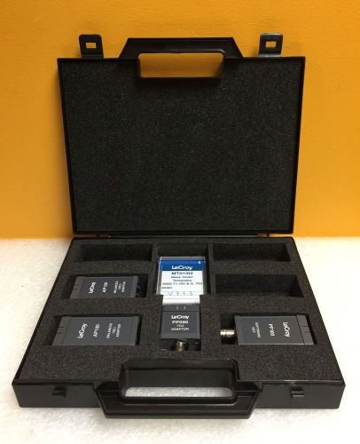 LeCroy MT01/02 ANSI T1.102 &amp; G.703 Automatic Mask Tester Kit + Adaptors &amp; Case