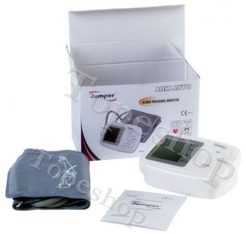 Voice++ lcd display fully-auto arm blood pressure bp monitor+memory recall set for sale
