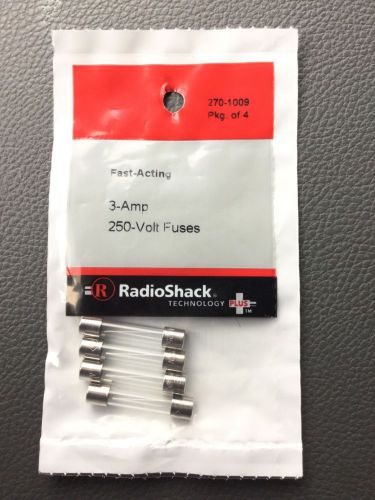 Fast-Acting 3-Amp 250-Volt Fuses #270-1009 By RadioShack