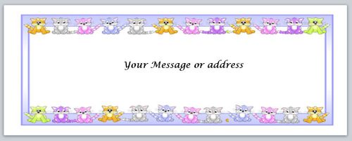 30 Personalized Return Address Labels Cats Buy 3 get 1 free (ct233)