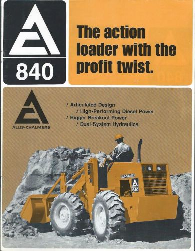 Equipment Brochure - Allis-Chalmers - 840 - Wheel Loader - c1970 (E2129)