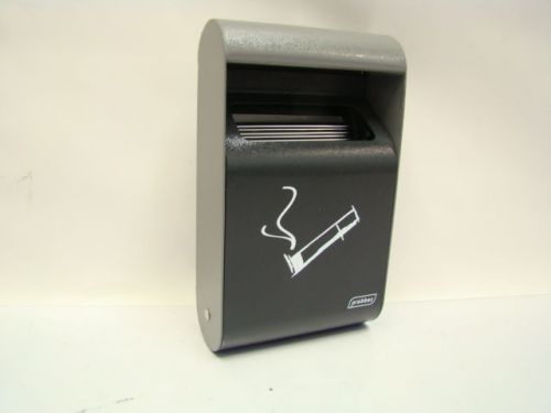 New gray probbax wall mount ashtray ash tray w/ liner 2.5&#034; x 6&#034; x 10&#034; (e10-1089) for sale