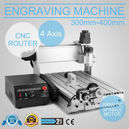 4 axis cnc router engraver engraving stepping motor carving safe cutter great for sale