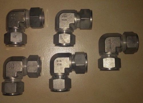 Swagelok ss 3/4&#034; tube union elbow, ss-1210-9 lot of 5 for sale