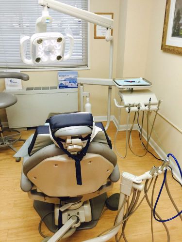 A-dec decade 1021 radius dental chair operatory package incl. led lights for sale
