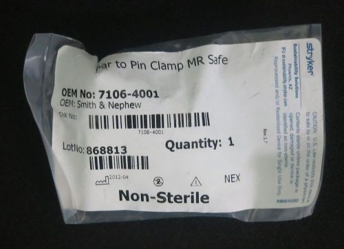Stryker Sustainablility 7106-4001 Bar to Pin Clamp by Smith &amp; Nephew