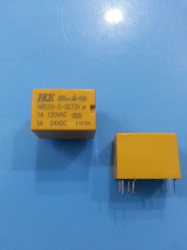 5pcs small size hke relay hrs1h-s-dc12v 4100 6pin 12v dc coil type electromagnet for sale