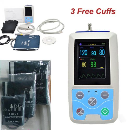 Contec abpm+spo2 ambulatory blood pressure monitor+automatic 24h bp measurement for sale