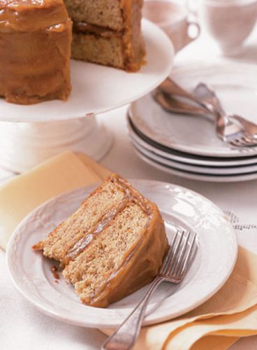 Nice Banana Caramel Cake Food Best Recipe